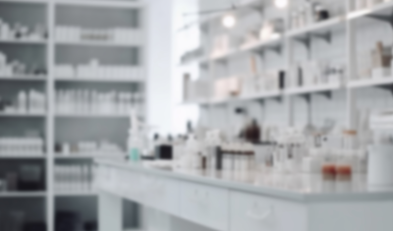 blurred photo of pharmacy